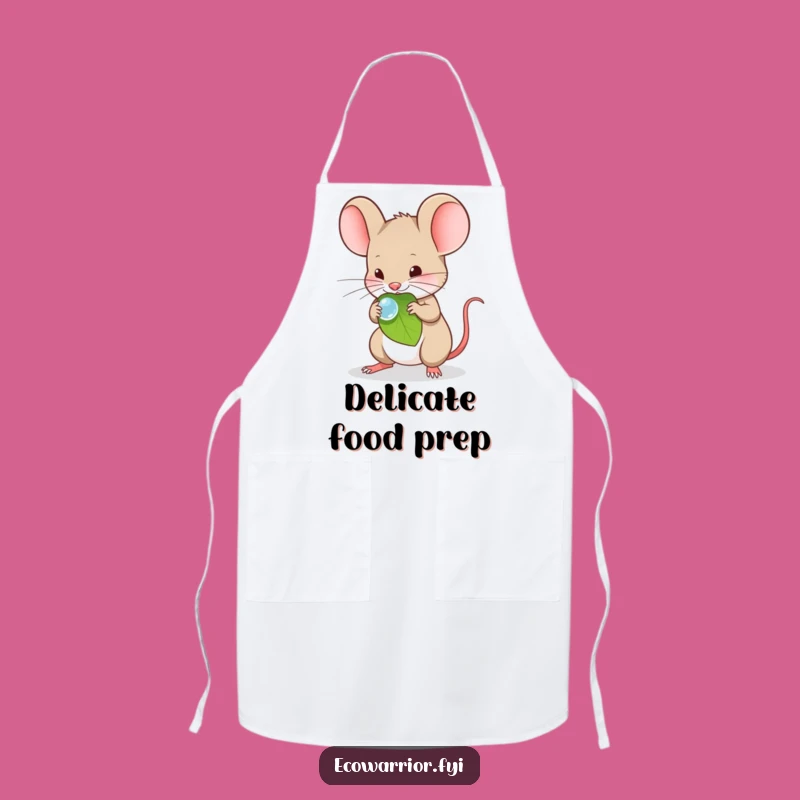 Funny Mouse Chef Apron - Delicate Kitchen Fun
