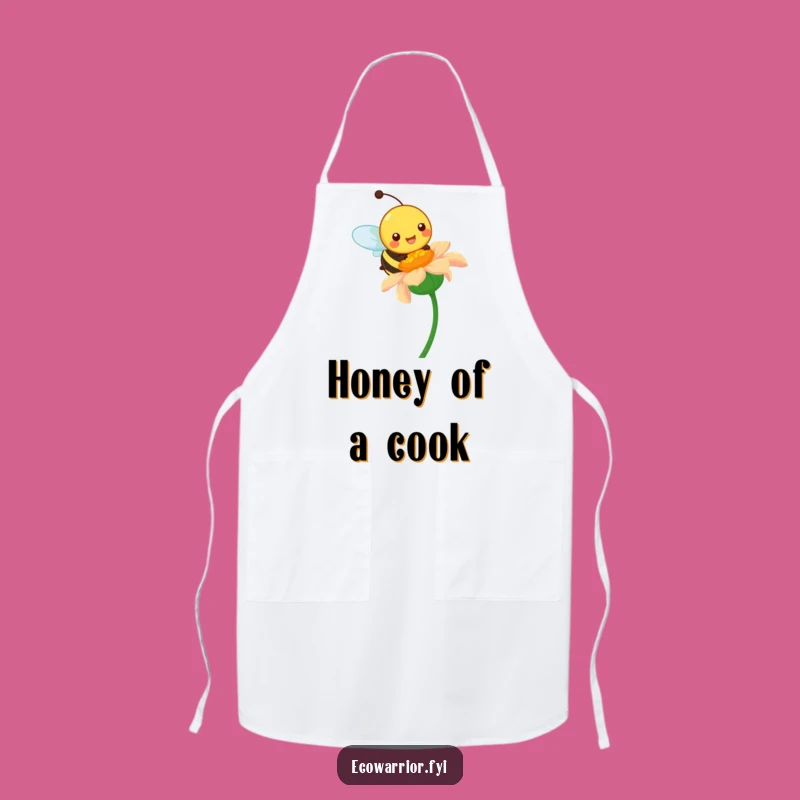 Funny Bee Apron: Pollination Chef, Vibrant Garden Gift