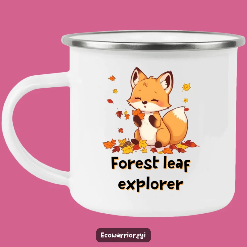 Funny Fox Campfire Mug - Cozy Autumn Outdoor Adventure Gift