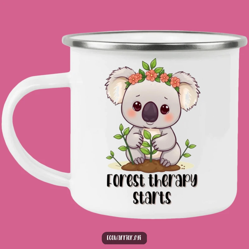 Funny Koala Gardener Camping Mug: Durable Eco Mug, Outdoor Planting Funny Gift