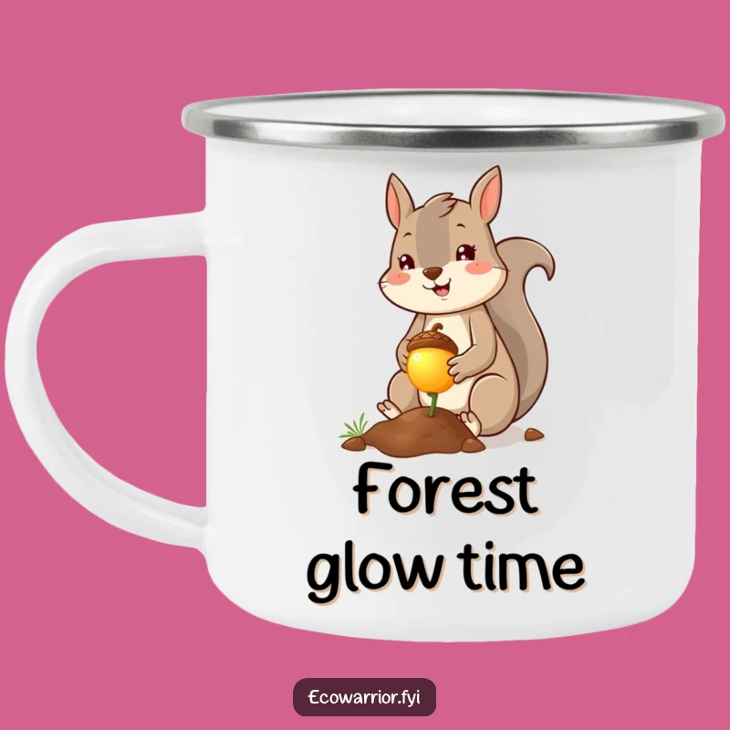 Funny Squirrel Planter Camping Mug - Durable Glowing Acorn Planter, Outdoor Hilarious Gift