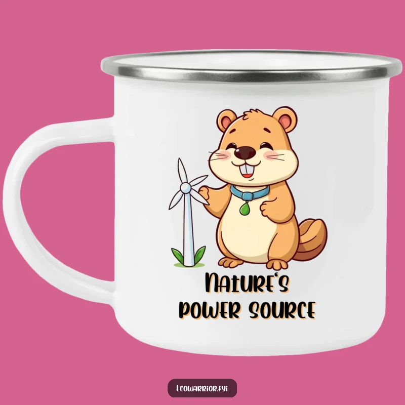 Funny Beaver Camping Mug: Durable Clean Energy Companion for Adventures