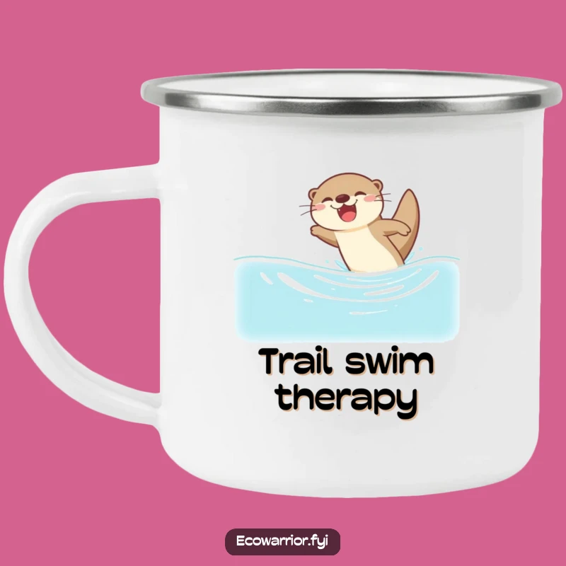 Funny Otter Dive Camping Mug - Adventure with a Splash of Fun