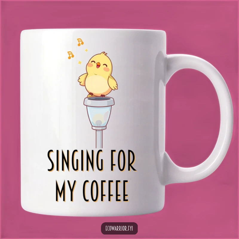Funny Birdsong Mug - Happy Singer, Hilarious Gift Idea