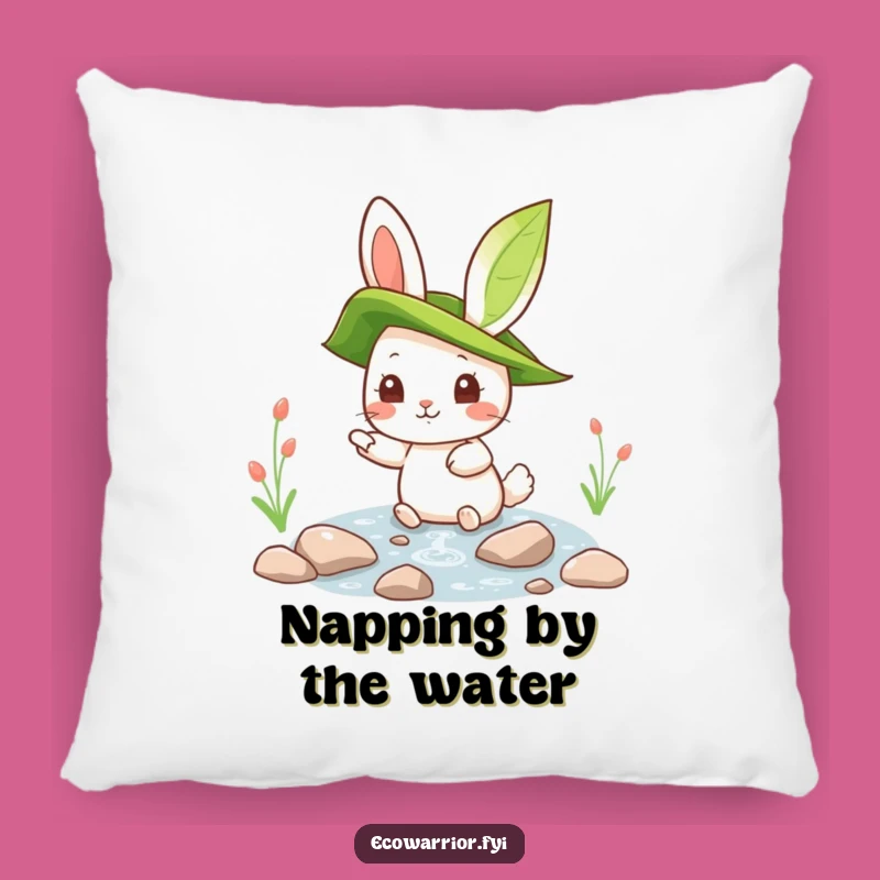 Funny Rabbit Pillow: Cozy Stream Companion, Hilarious Nature Comfort Gift