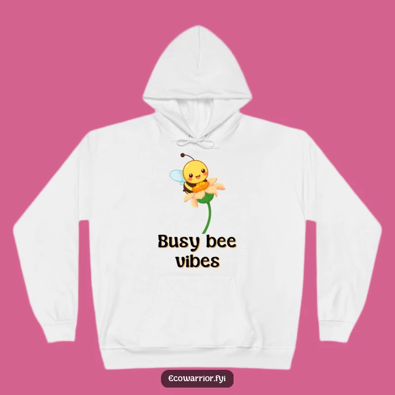 Funny Bee Hoodie: Pollination Warmth, Vibrant Cozy Gift