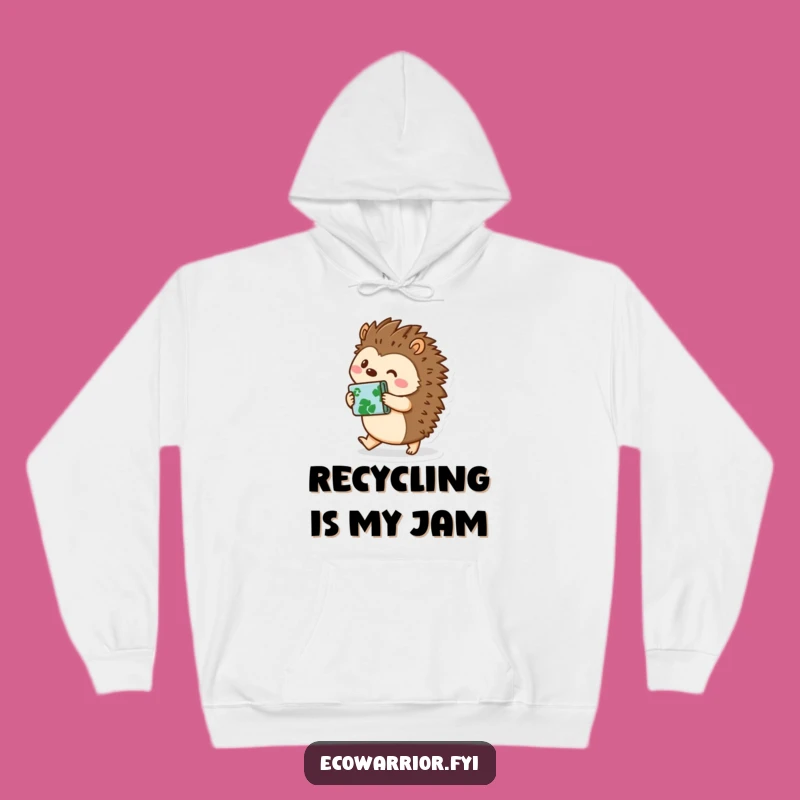 Cozy Funny Hedgehog Hoodie: Warm & Hilarious Eco-Friendly Gift