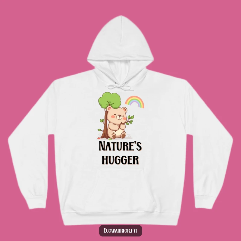 Funny Bear Rainbow Hoodie: Cozy Comfort with Happy Nature Vibes