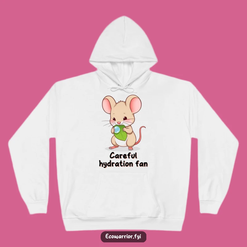 Funny Mouse Cozy Hoodie - Gentle Nature Lover Sweatshirt