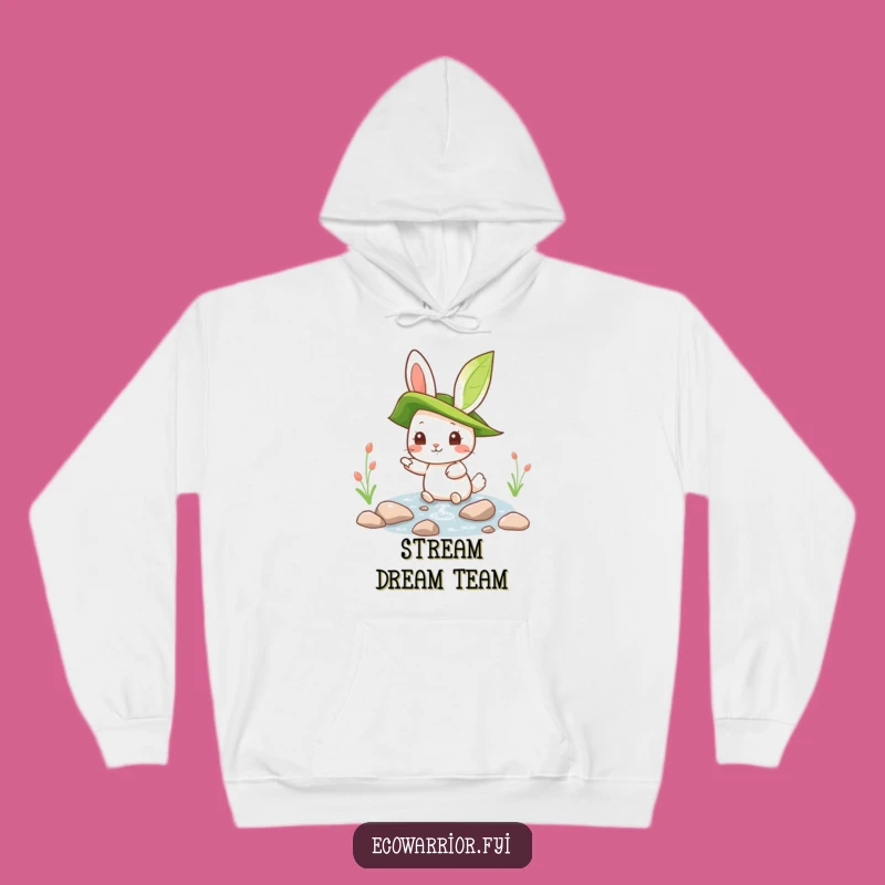 Funny Rabbit Hoodie: Cozy Nature Explorer, Hilarious Eco-Gift for Cozy Adventures