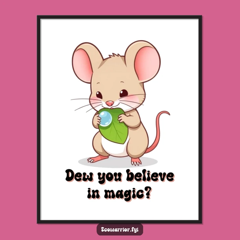 Free Printable Mouse Wall Art: Funny Gentle Giant Downloadable Poster