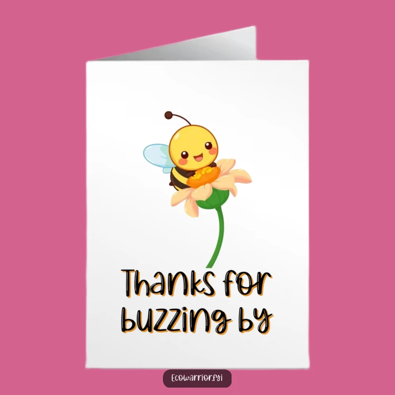 Free Printable Bee Thank You Card: Sweet Gratitude, Downloadable Thanks!