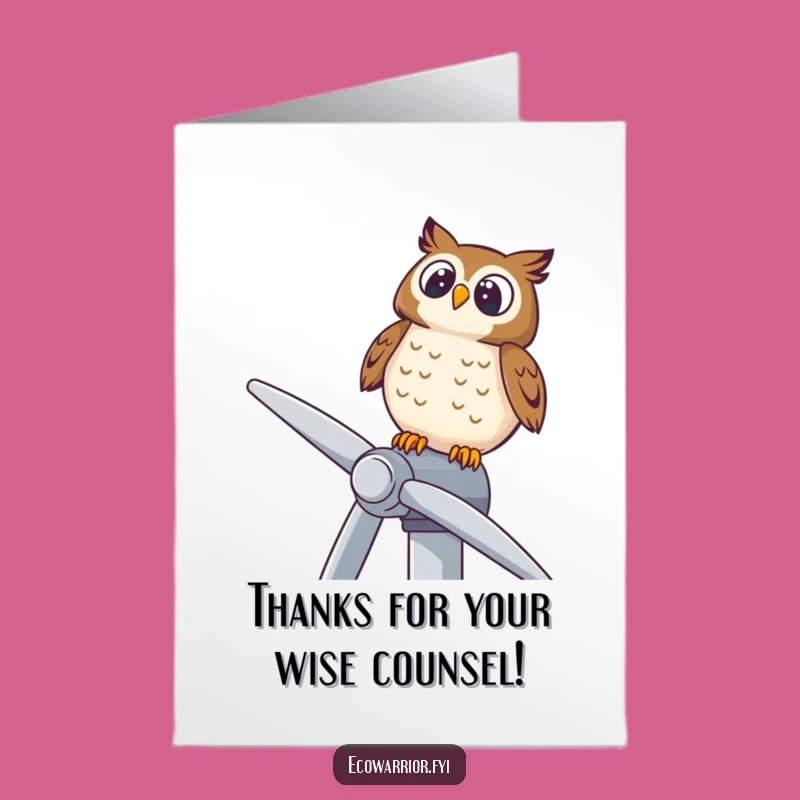 Wise Owl Thank You Card: Free Printable Downloadable DIY Gift!