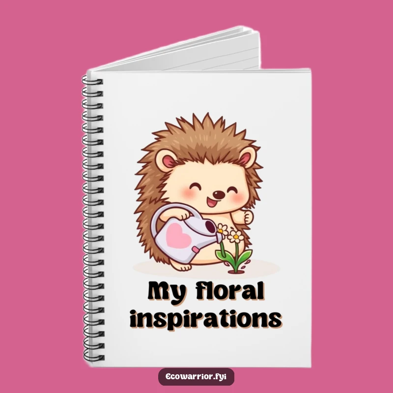 Funny Hedgehog Gardener Notebook: Cheerful Planter, Cute Journal Gift