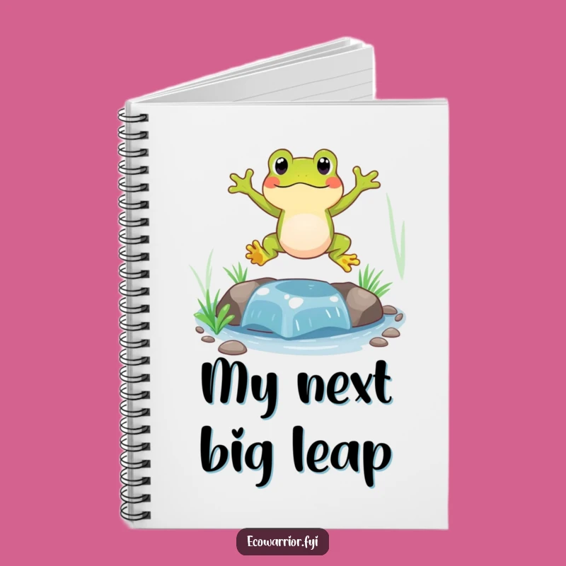 Funny Frog Jumping Notebook: Jot Down Ideas with Amphibian Merriment
