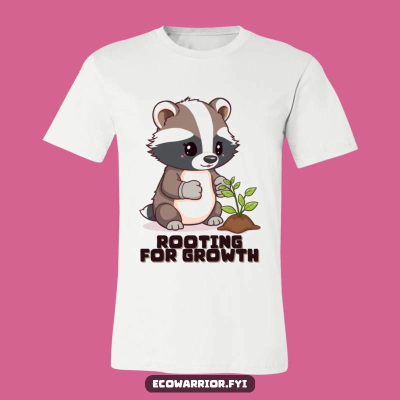 Funny Determined Badger T-Shirt: Show Your Gardening Grit and Humor