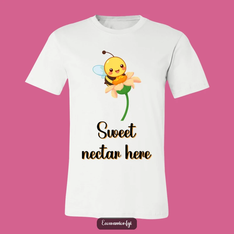 Funny Bee T-Shirt: Pollination Power Apparel, Vibrant Gift for Gardeners