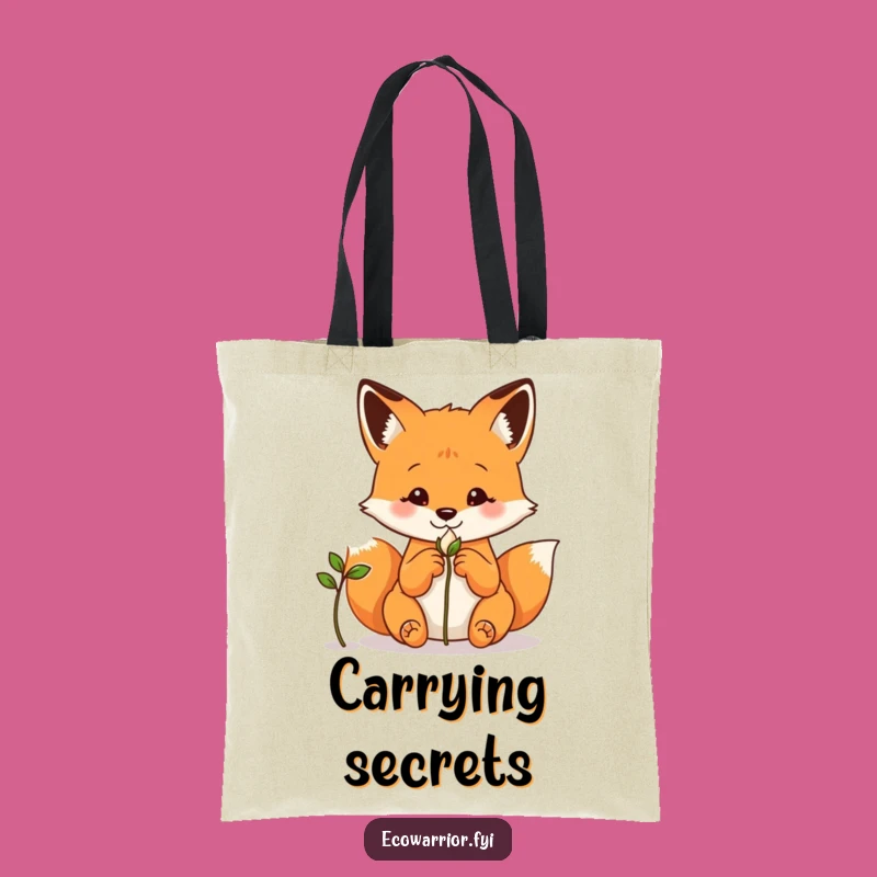 Funny Fox Tote Bag: Curious Observer Carry-All, Intellectual Gift
